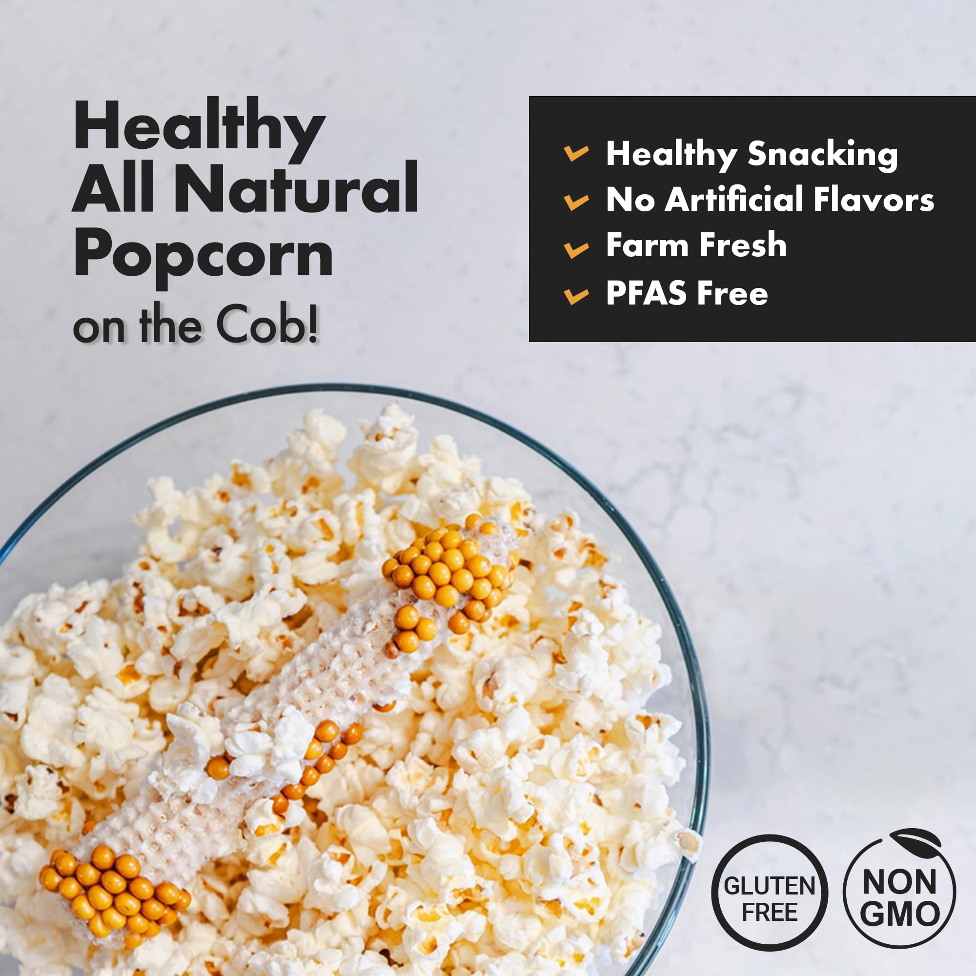 Poppin' Cobs single individually wrapped cob highlighting fresh sealed portion