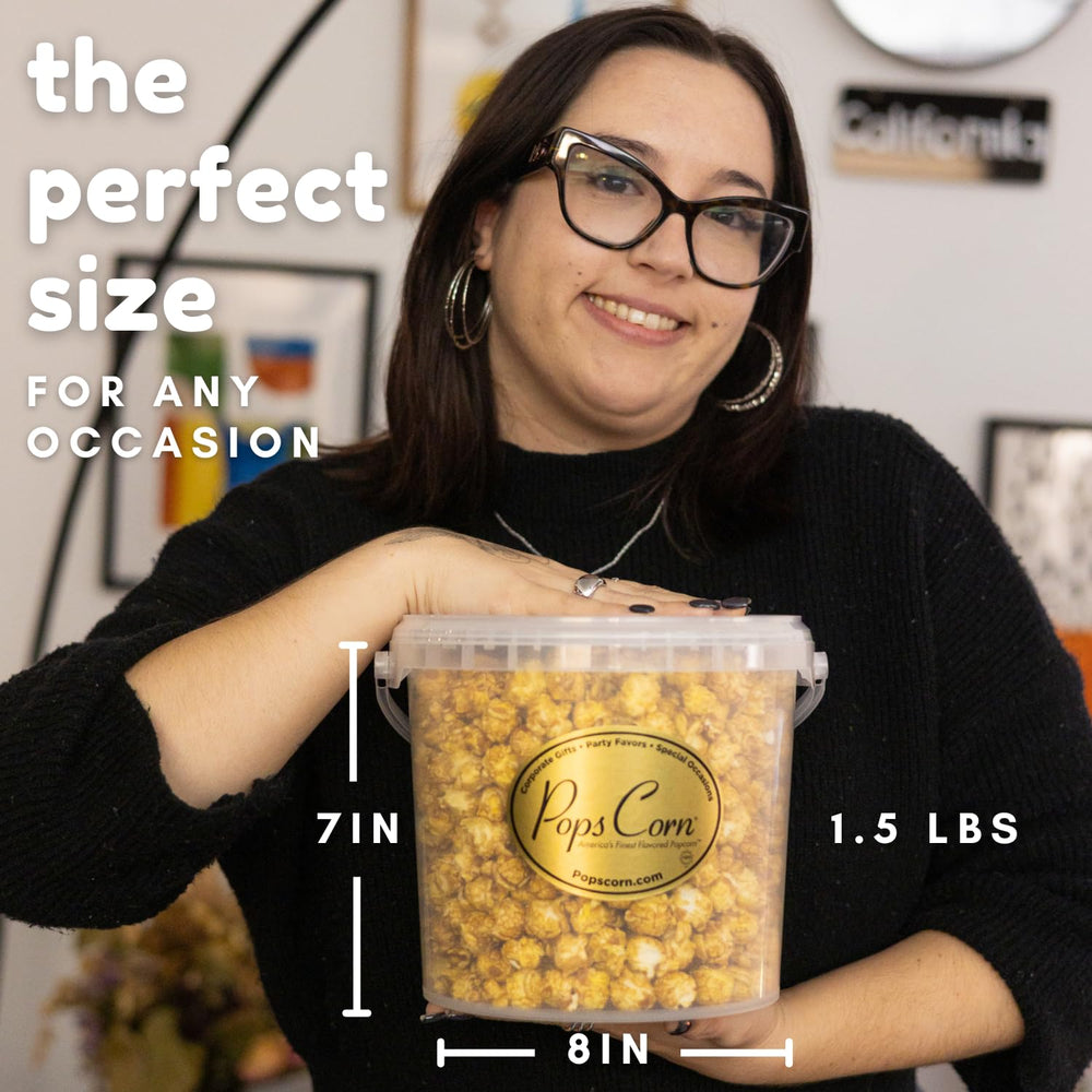 Pops Corn cheddar kernel close-up showing vivid cheese coating and bold flavor