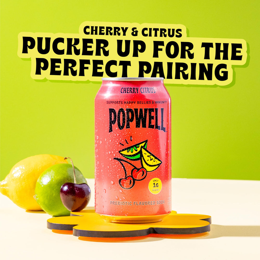 Popwell close-up carbonation bubbles highlighting refreshing texture
