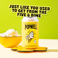 Popwell close-up of can texture highlighting crisp carbonation