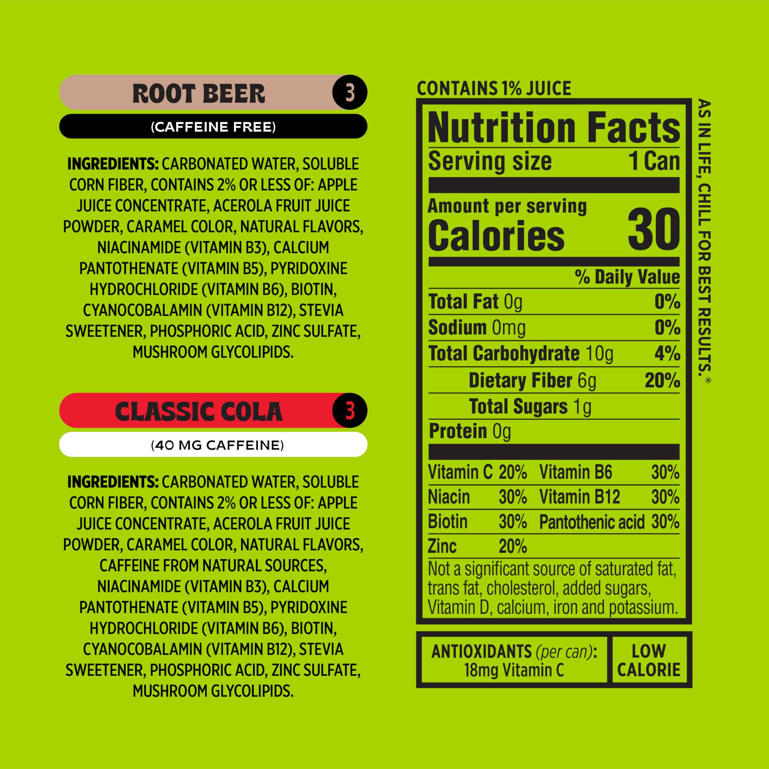Popwell variety pack in fridge lifestyle shot showing readiness and convenience