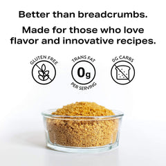 porq panko crumbs texture detail highlights flaky pork rind structure for crispy coatings