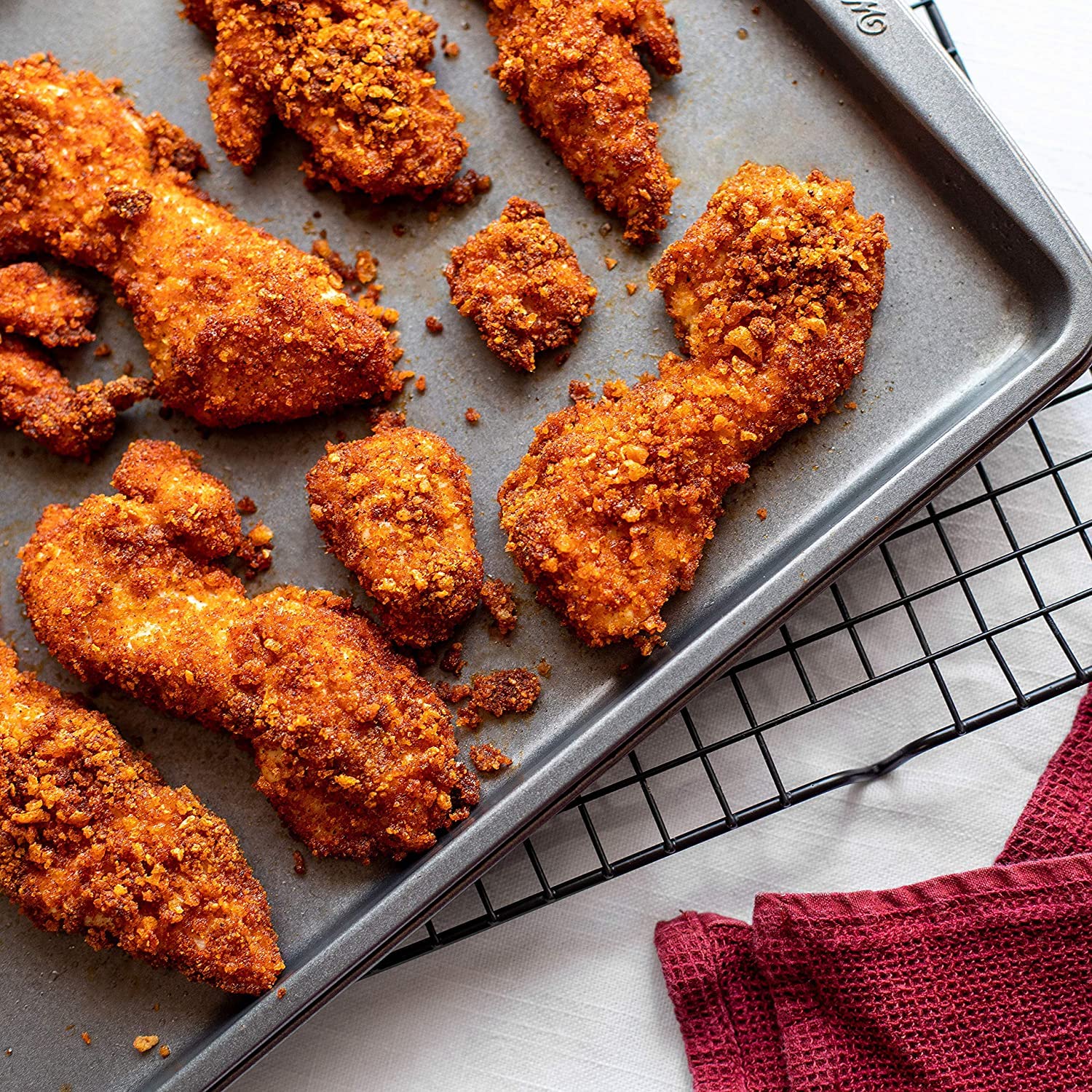 porq panko lifestyle kitchen shot shows prepared dish and suggests quick everyday use