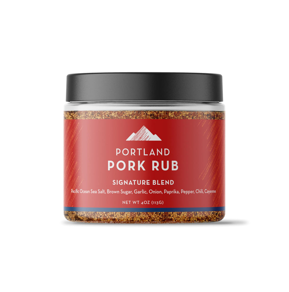 Portland Salt Co front label showing jar and seasoning benefits