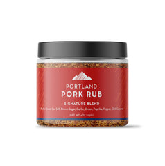 Portland Salt Co front label showing jar and seasoning benefits