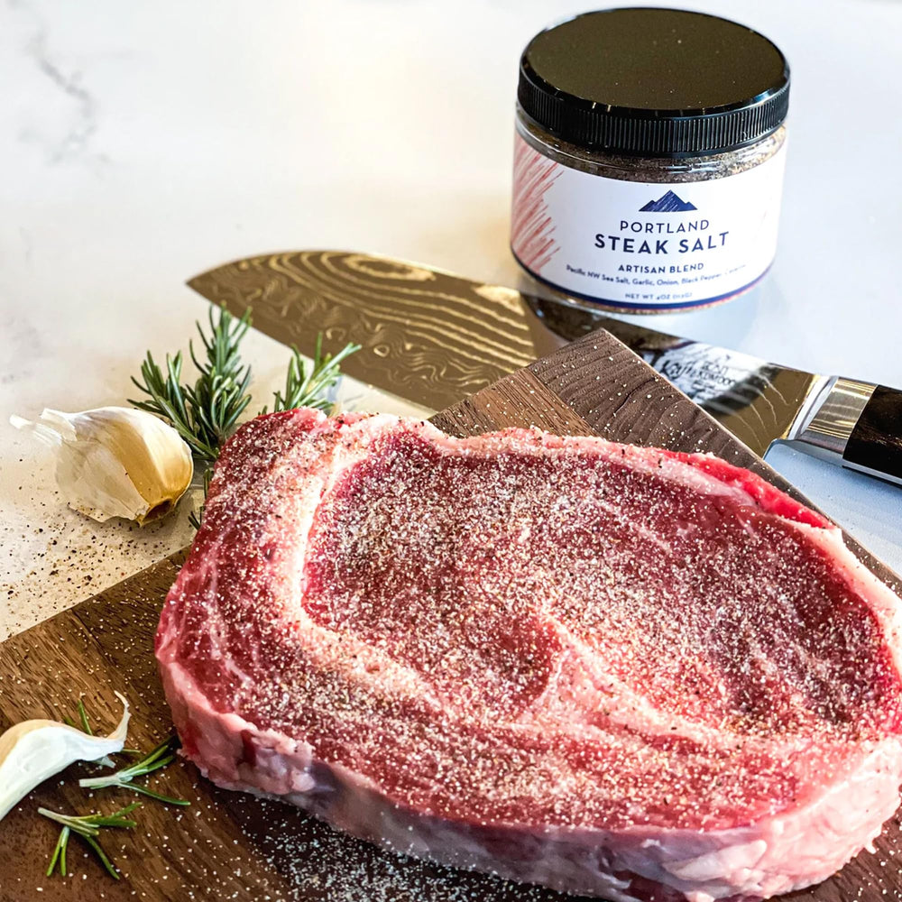 Portland Salt Co blended into butter showing how to create finishing compound butter