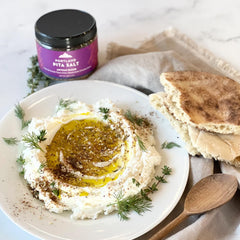 Portland Salt Co za’atar texture closeup showing sesame and herbs for visible artisan quality