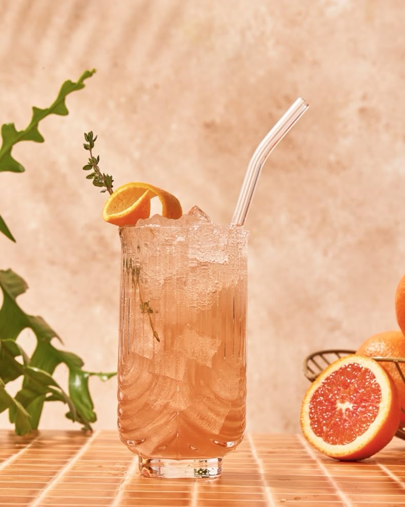 Outdoor summer drink using Portland Syrups Cara Cara Orange, adds refreshing citrus flavor