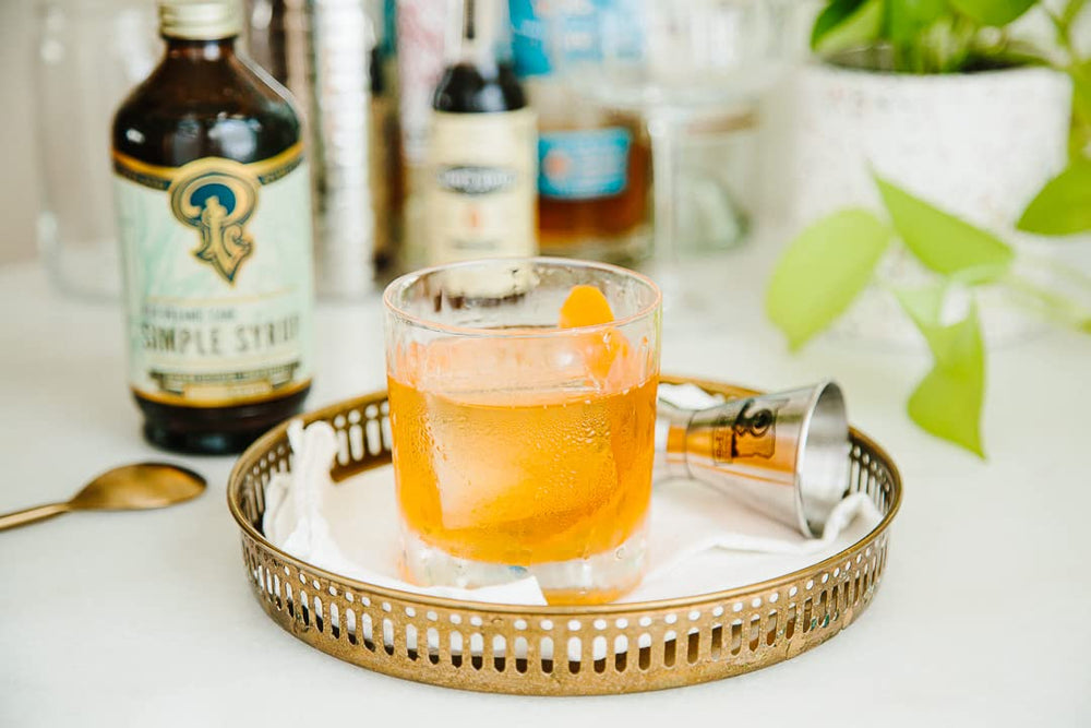 Mixing Portland Syrups with sparkling water to create refreshing homemade soda