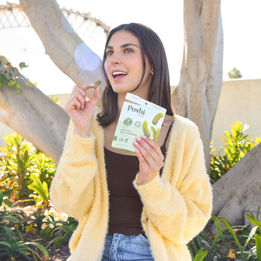 Poshi product label and nutrition facts for transparent ingredient information