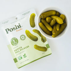 Poshi close-up of pickle texture highlighting crisp crunch and fresh appearance