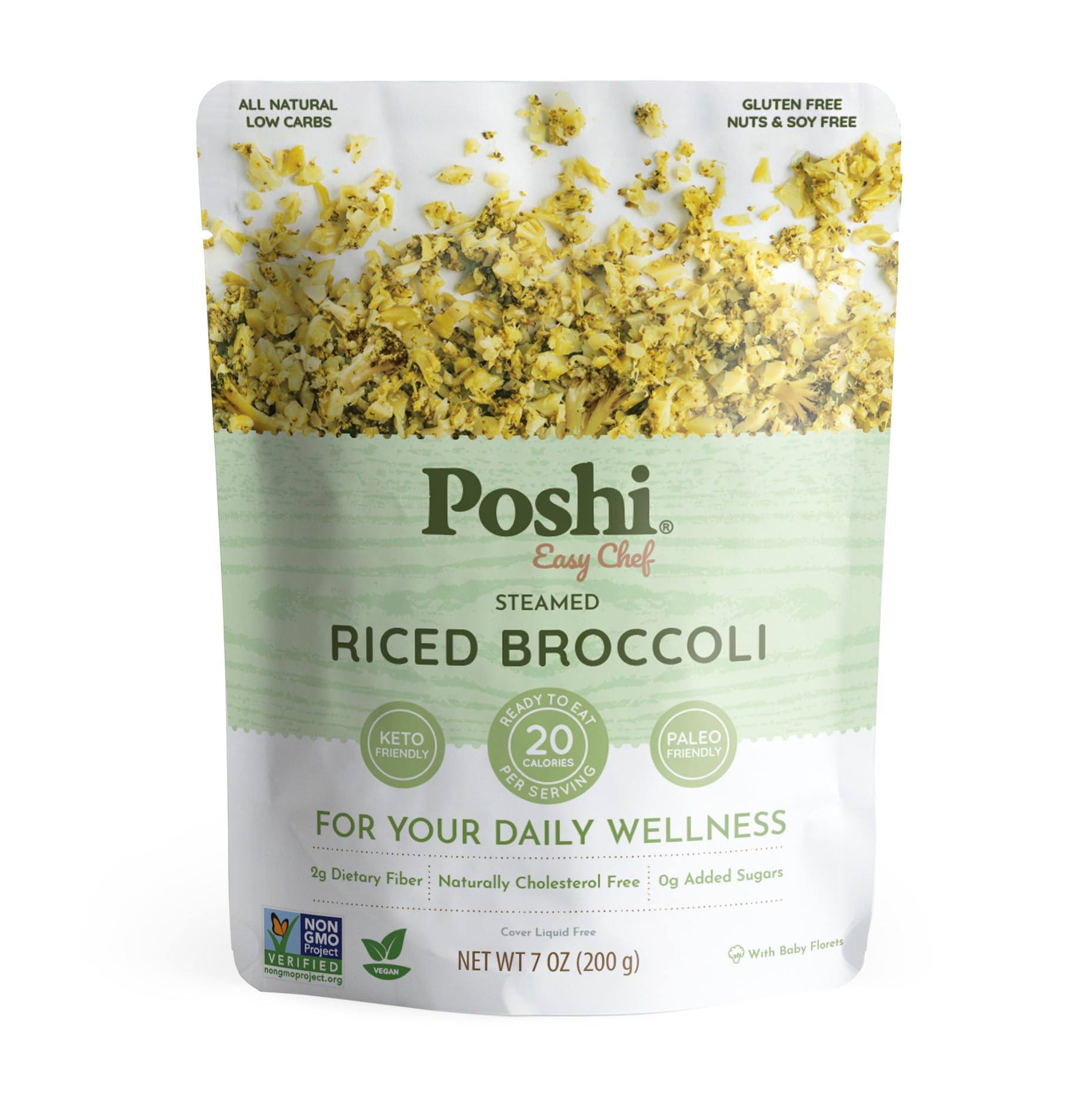 Poshi front packaging showing pouch and label for quick recognition and convenience