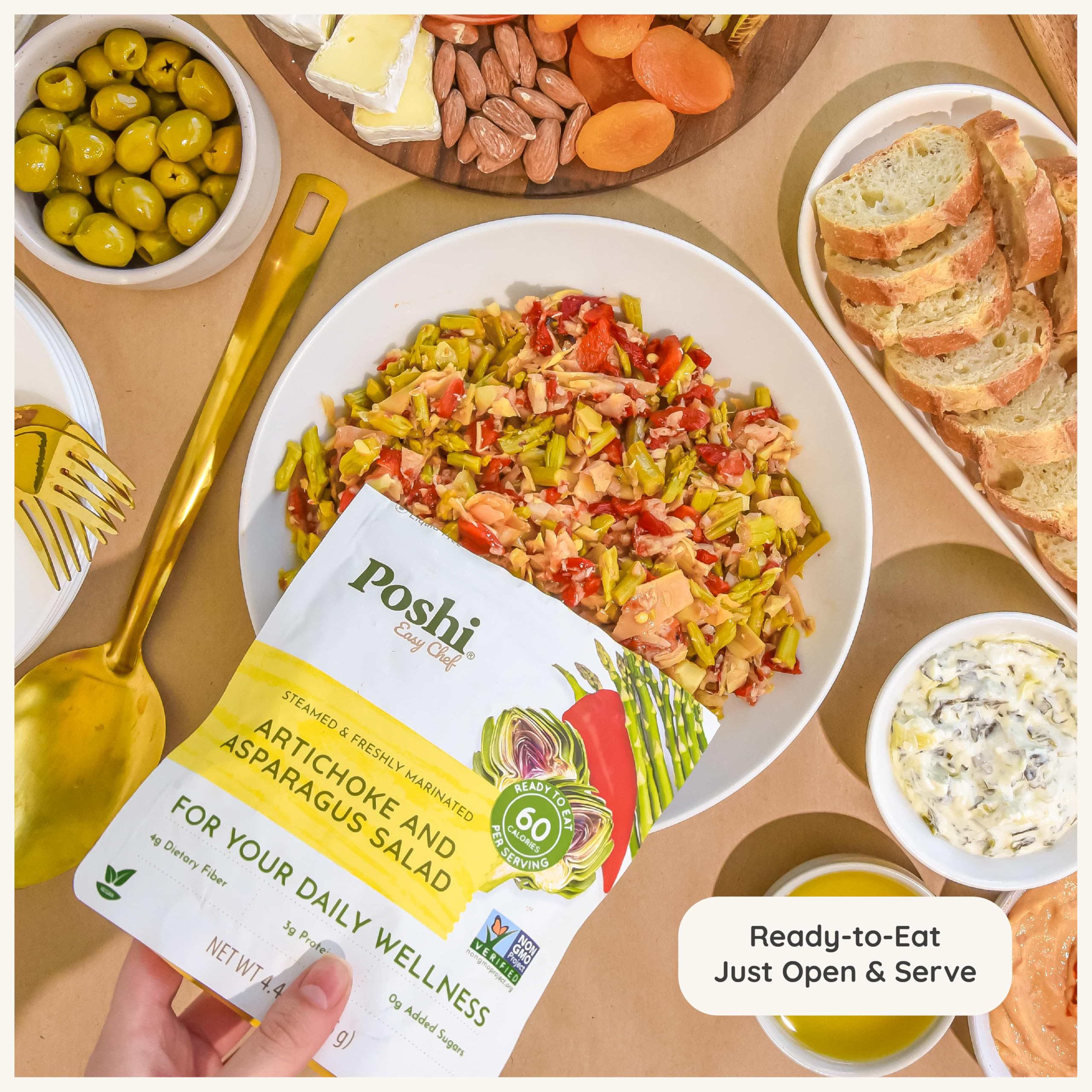 POSHI served in bowl as salad topping for effortless meal prep