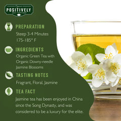 Organic Positively Tea Company loose-leaf close-up revealing whole leaves and quality