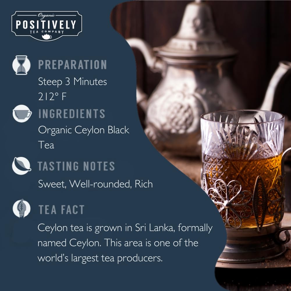 Close-up of Positively Tea loose leaves revealing texture and fresh aroma benefits