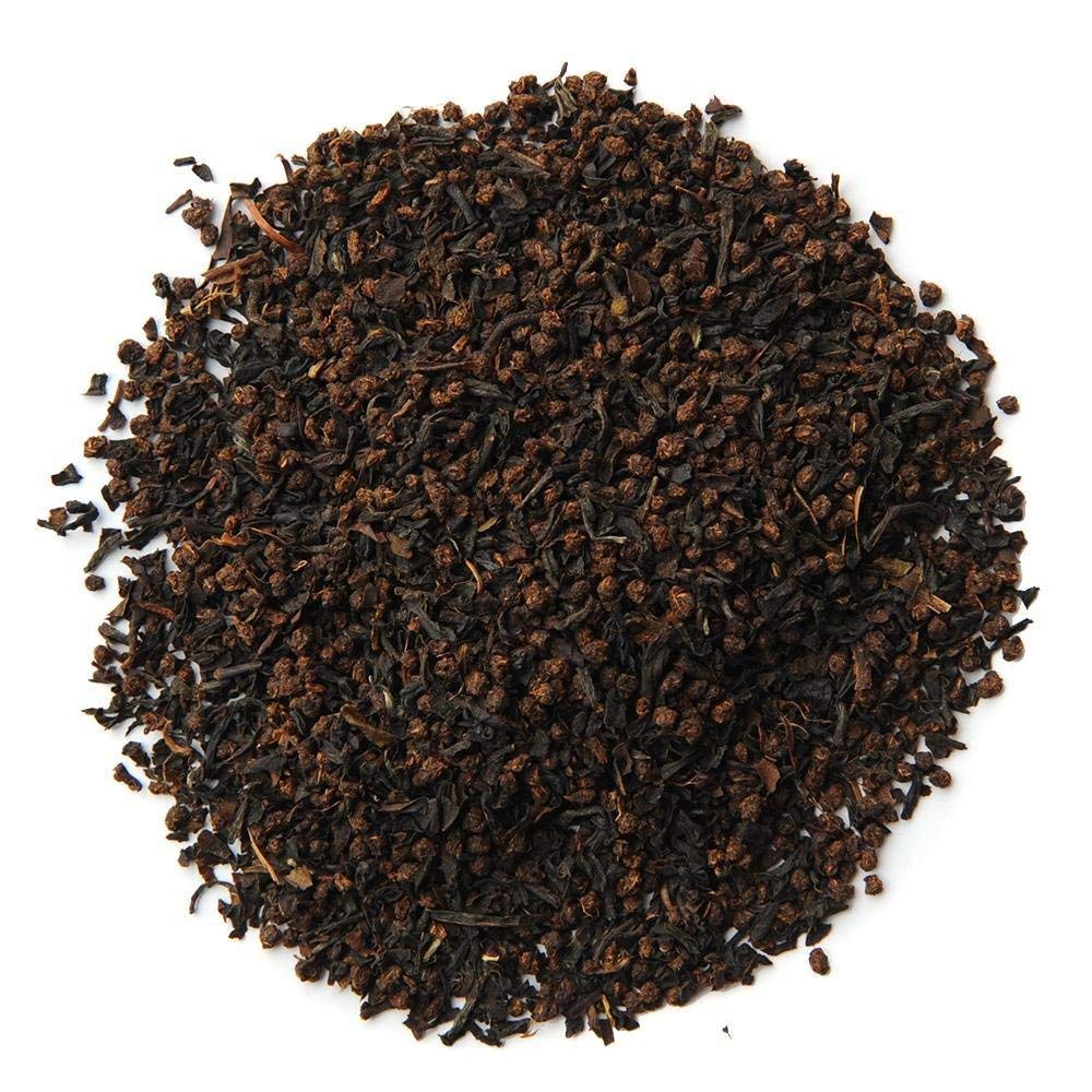 Organic Positively Tea open storage tin illustrating airtight storage benefit
