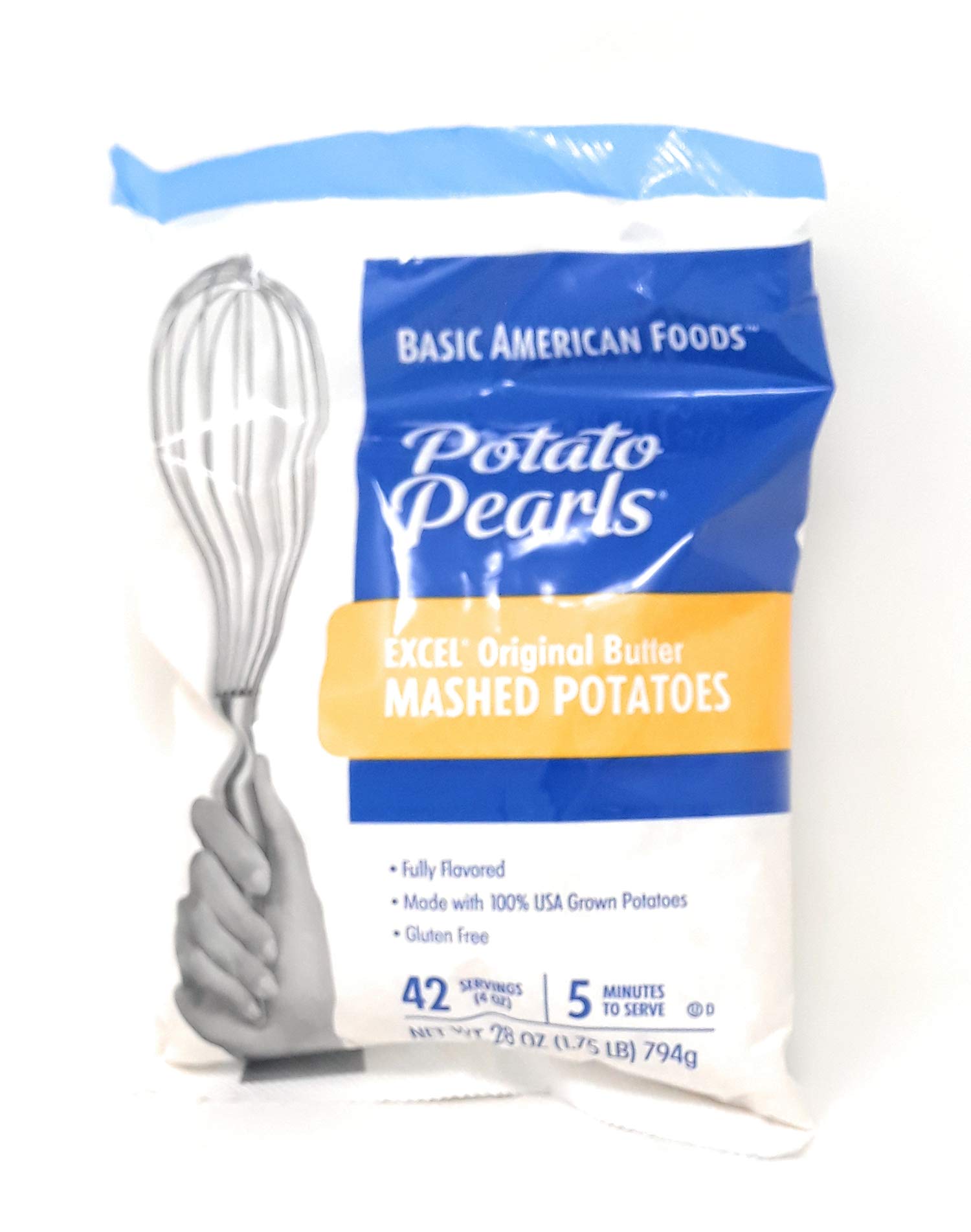 Plated mashed potatoes from Potato Pearls Excel in a cafeteria setting showing consistent portions