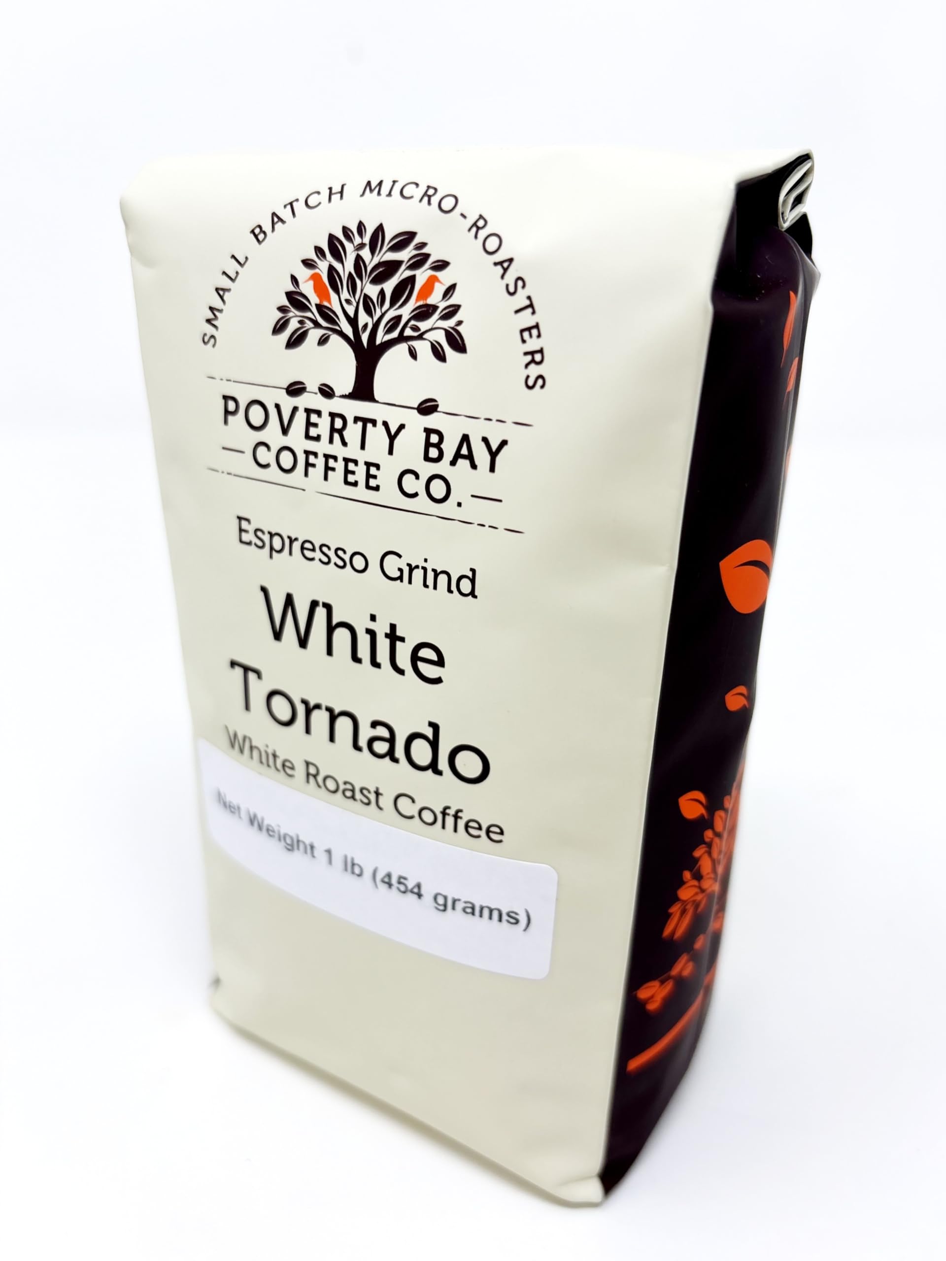 POVERTY BAY COFFEE CO. front packaging shows 2lb bag and brand clarity