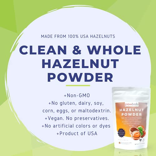 powbab hazelnut powder in a breakfast setting adding natural richness