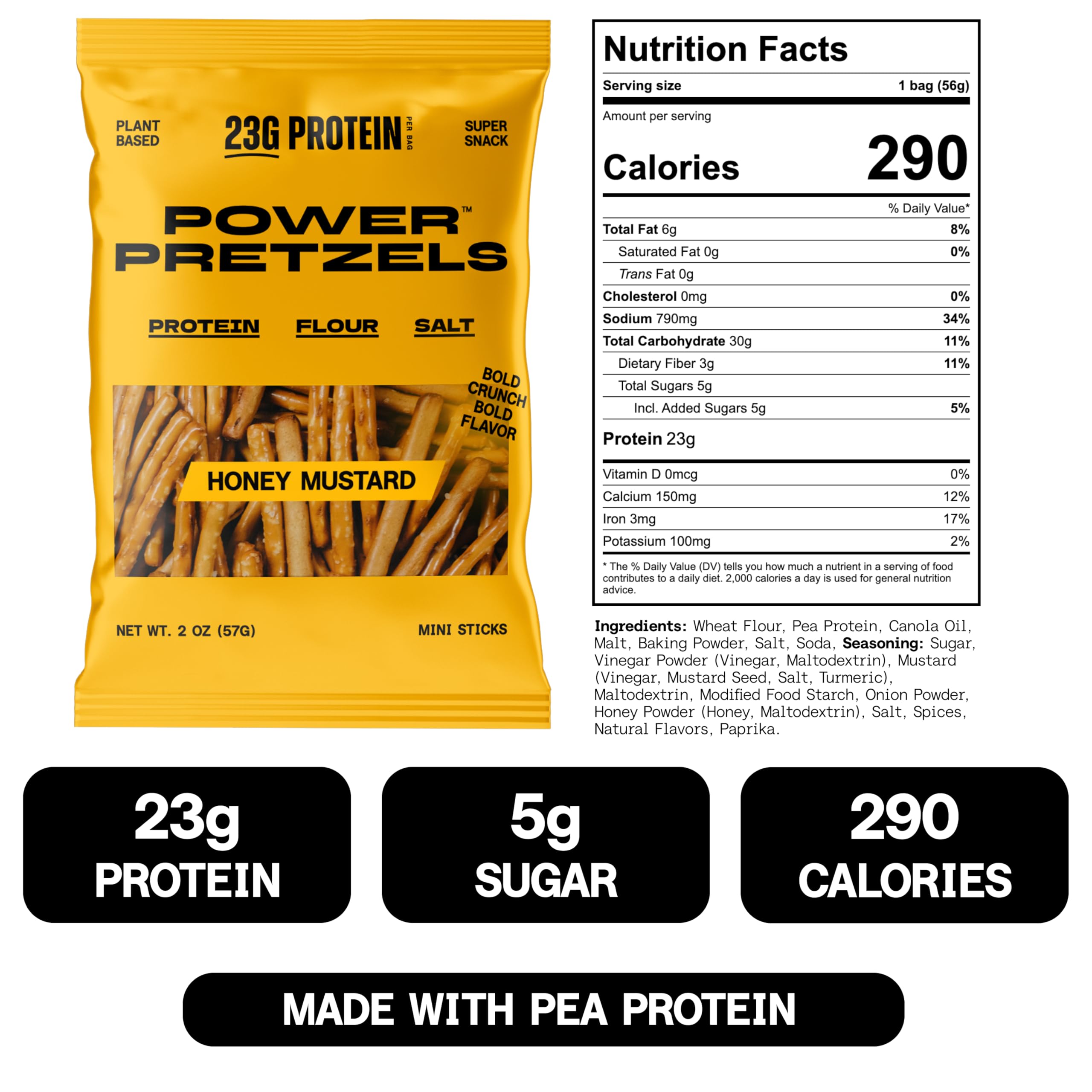 Power Pretzels in a backpack ready-to-eat, highlighting portability and convenience