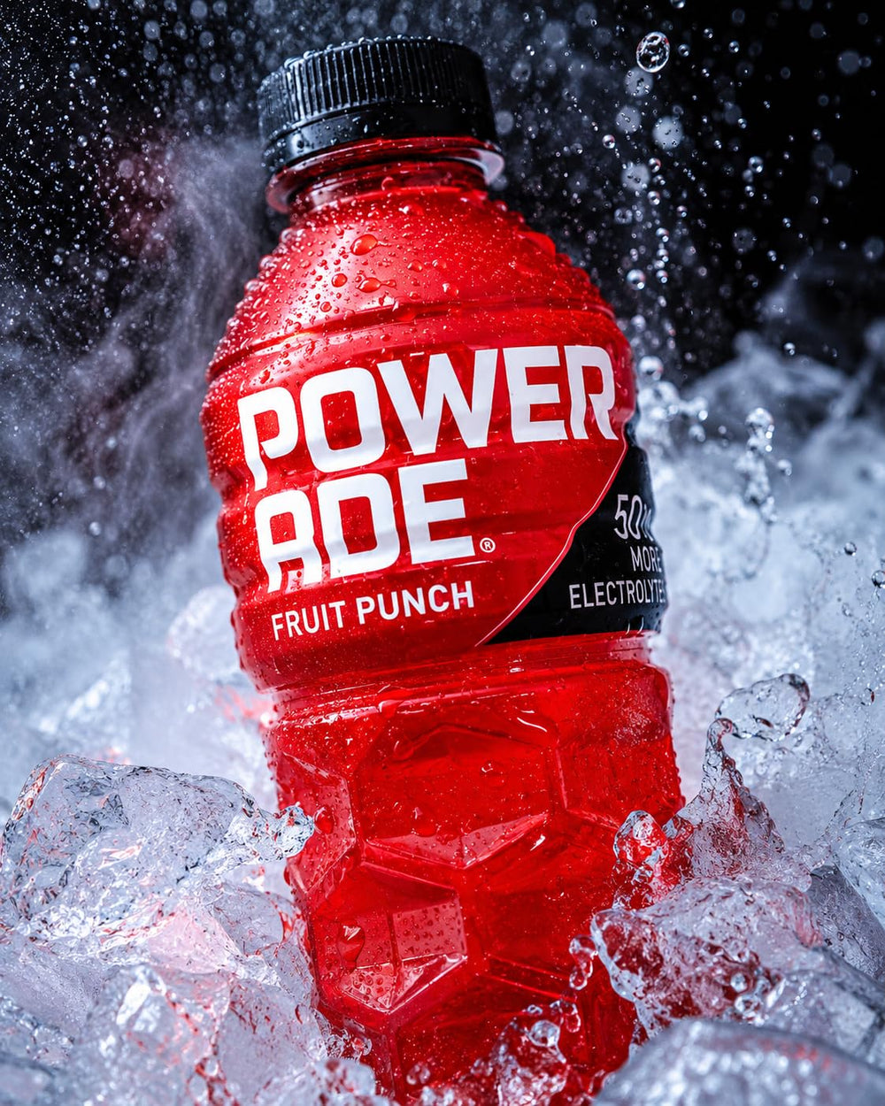 POWERADE bottles chilling in a cooler for event-ready cold hydration