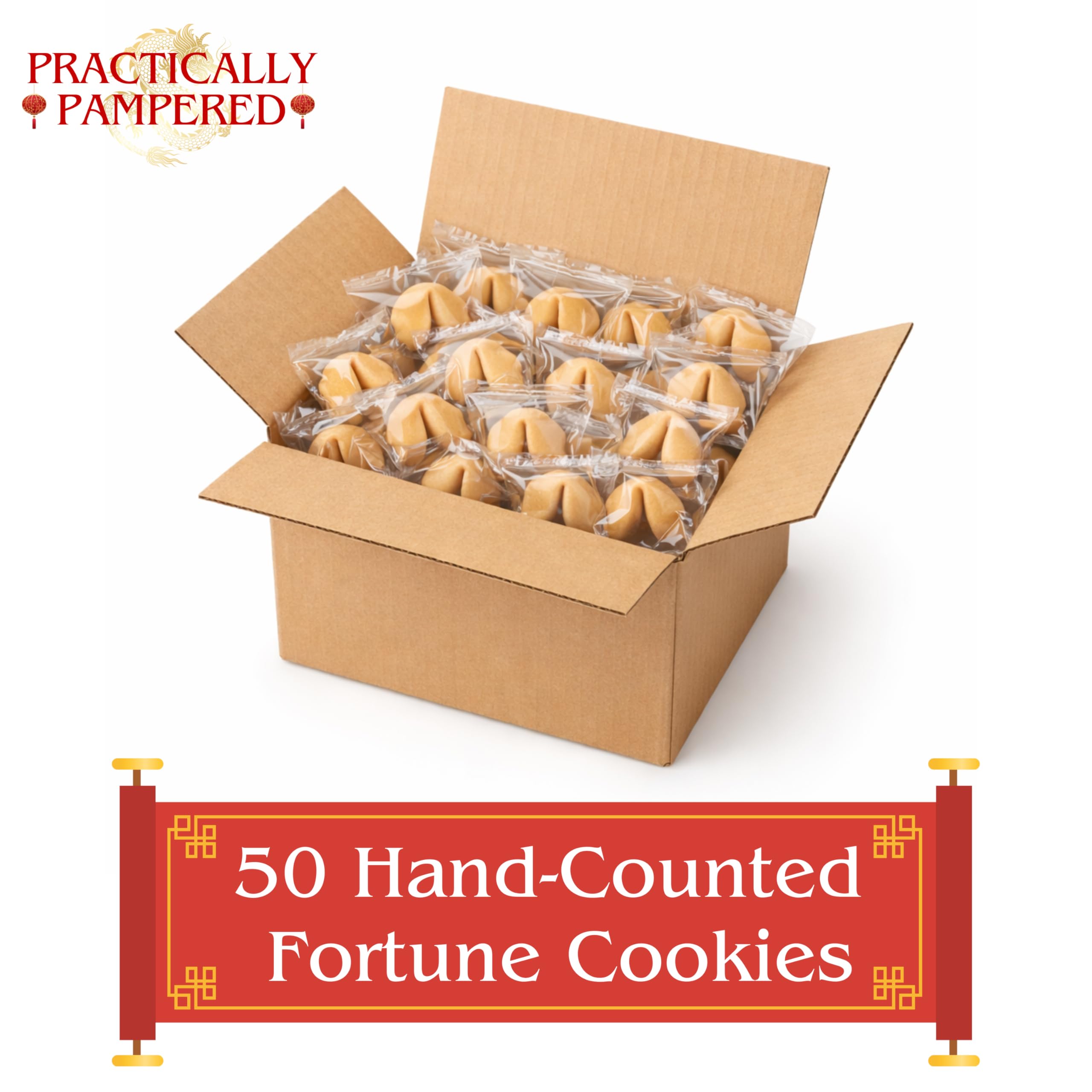 practically pampered single individually wrapped cookie highlighting freshness and hygiene