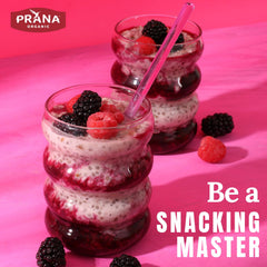 Prana measured scoop of mix beside measuring cup for easy portioning
