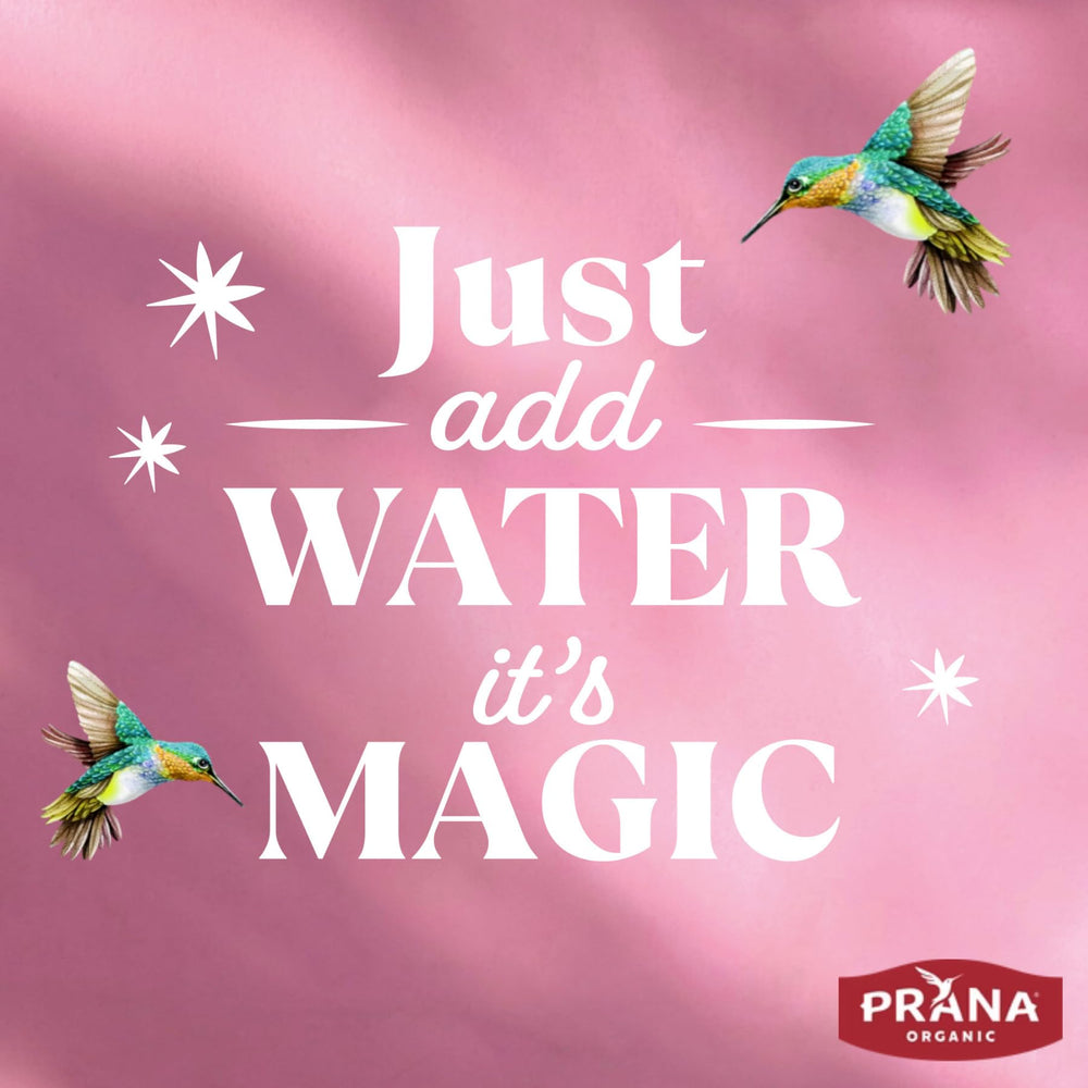 Prana breakfast on a table with fruit portraying wholesome, quick-to-eat morning meal