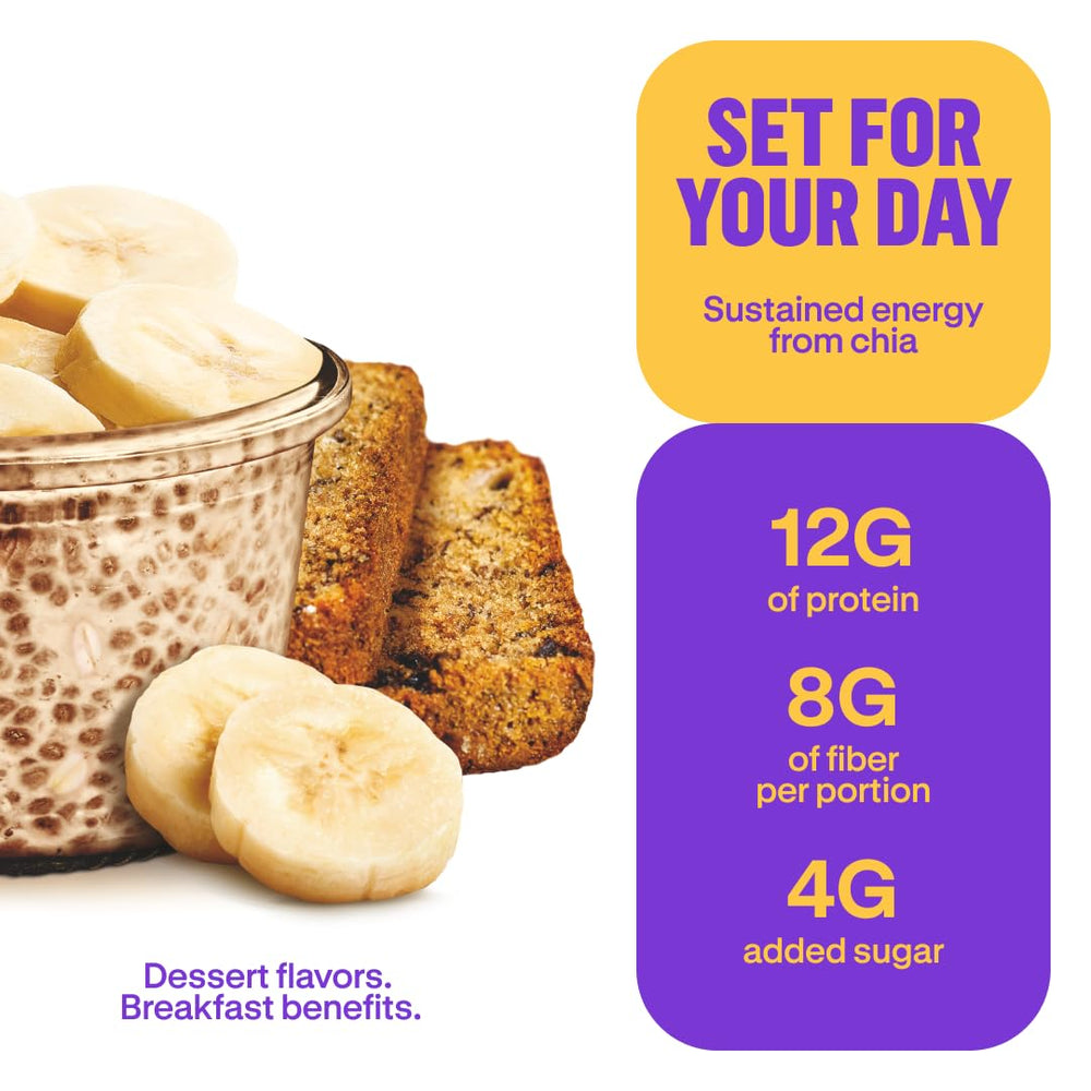 Prana chia and oats ingredients close-up highlighting natural grains