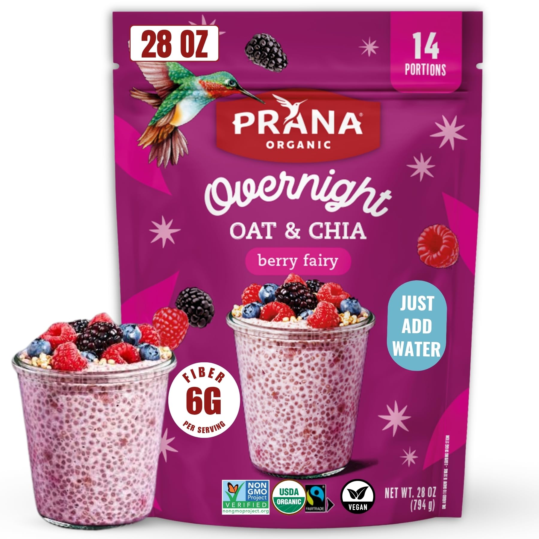 Prana front packaging showing bag and product name for easy identification and quick preparation