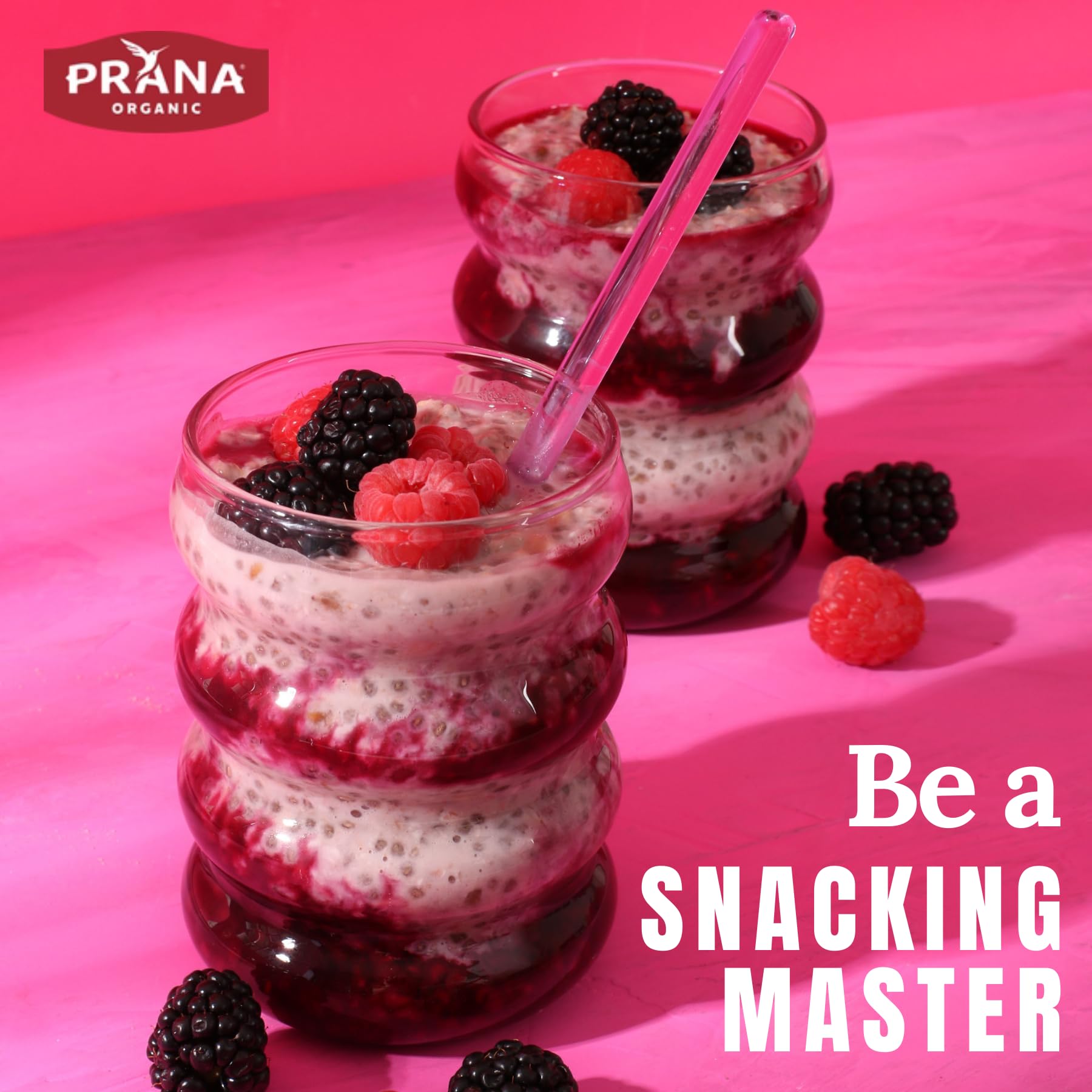 Prana nutrition label and Fairtrade badge indicating ethical sugar and ingredient transparency