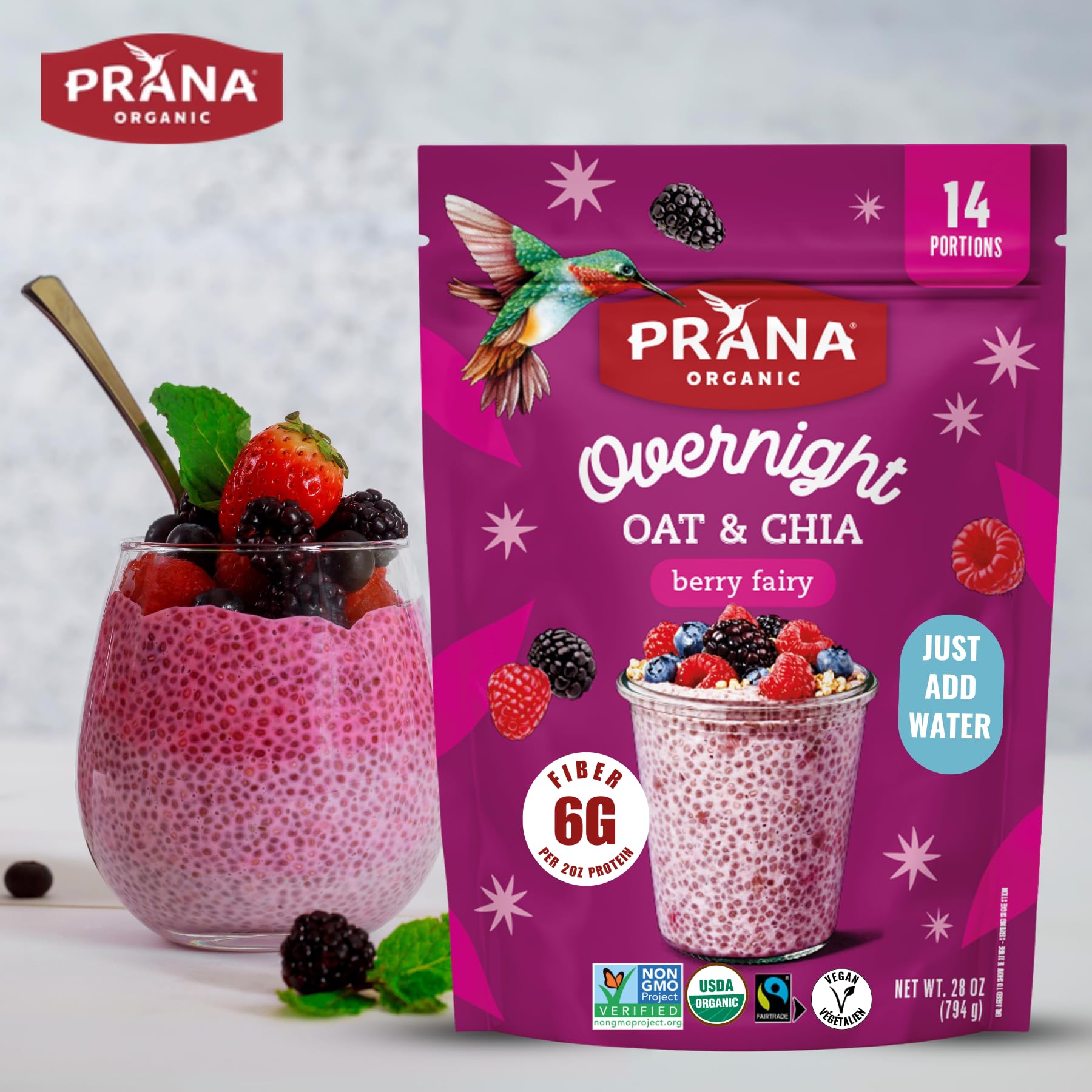 Prana measured scoop showing portion size for consistent servings and easy prep