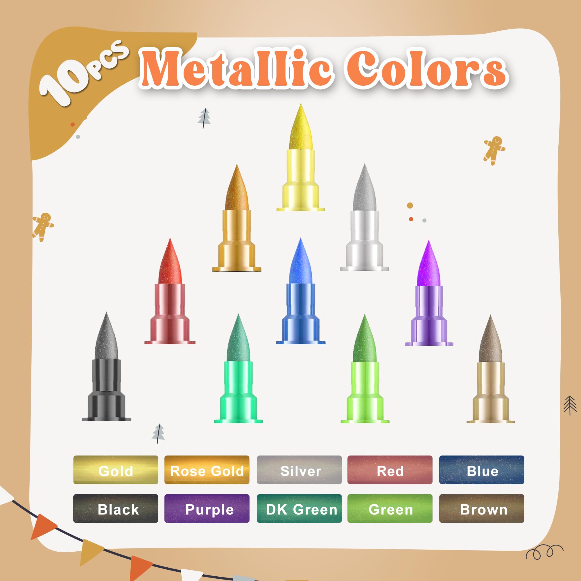 PREATOC gold ink stroke on fondant displaying metallic shine and smooth finish