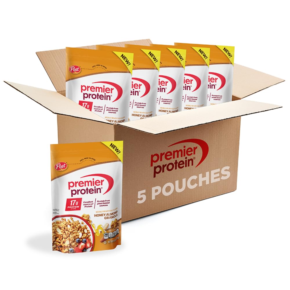 Premier Protein front packaging showing 9 oz resealable bag and protein claim