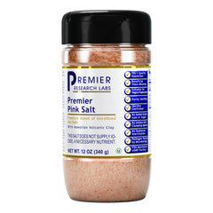 Premier Research Labs front pack showing pink salt for flavorful seasoning
