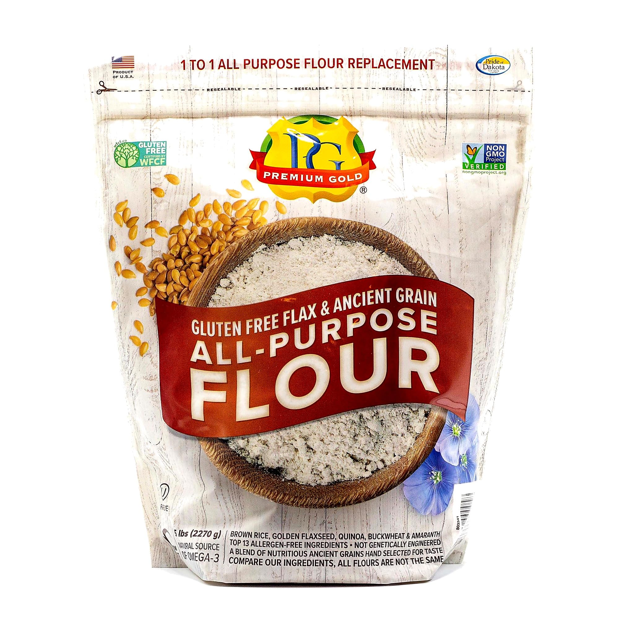 Premium Gold front packaging shows 5 lb pouch and benefits