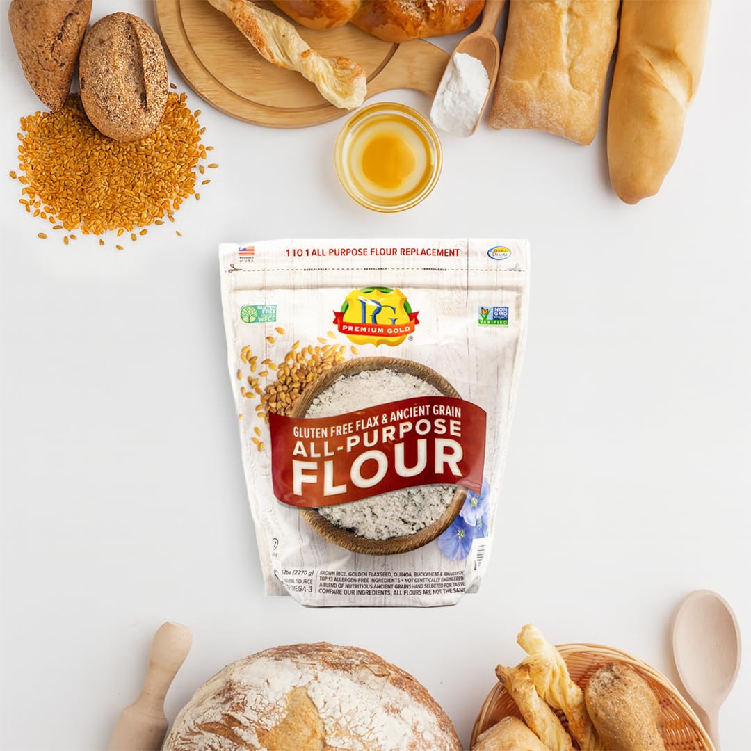 Premium Gold nutritional label closeup lists fiber and omega-3