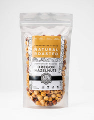 Premium Growers close-up of dry-roasted hazelnut texture highlighting rich toasted color
