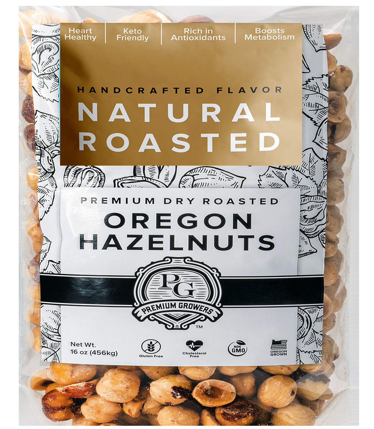 Premium Growers front packaging showing 1 lb bag and resealable feature for freshness