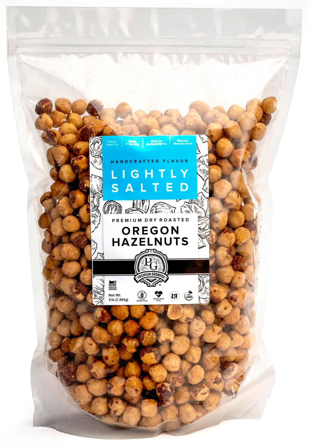 Premium Growers resealable zipper detail highlighting freshness retention and portability