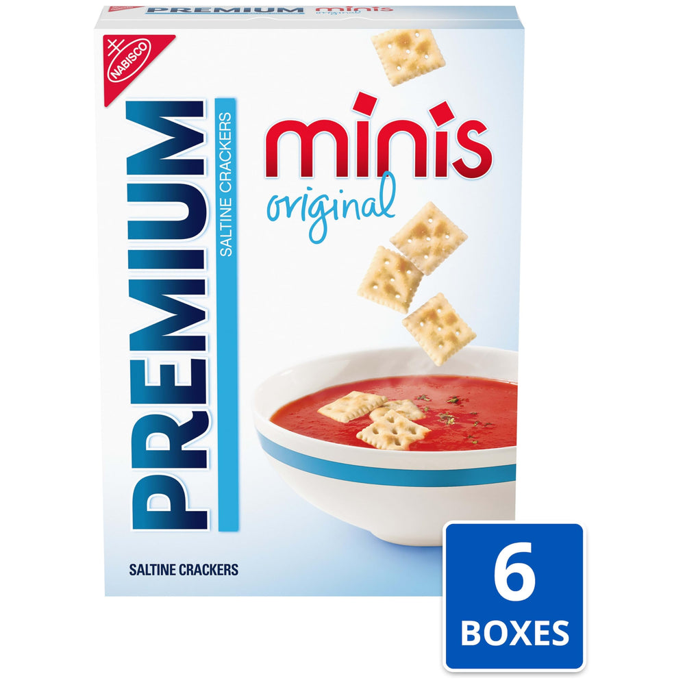 Premium mini saltine close-up of cracker texture highlighting crisp wheat grains and light salt