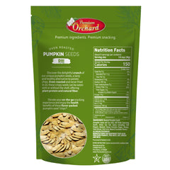 Premium Orchard close-up of roasted seed texture offering crispness benefit