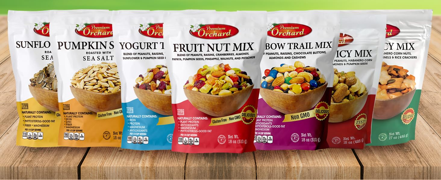 Premium Orchard handheld snack portion demonstrating on-the-go convenience and portability