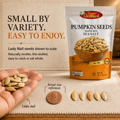 Premium Orchard seeds sprinkled on salad adding crunch and flavor