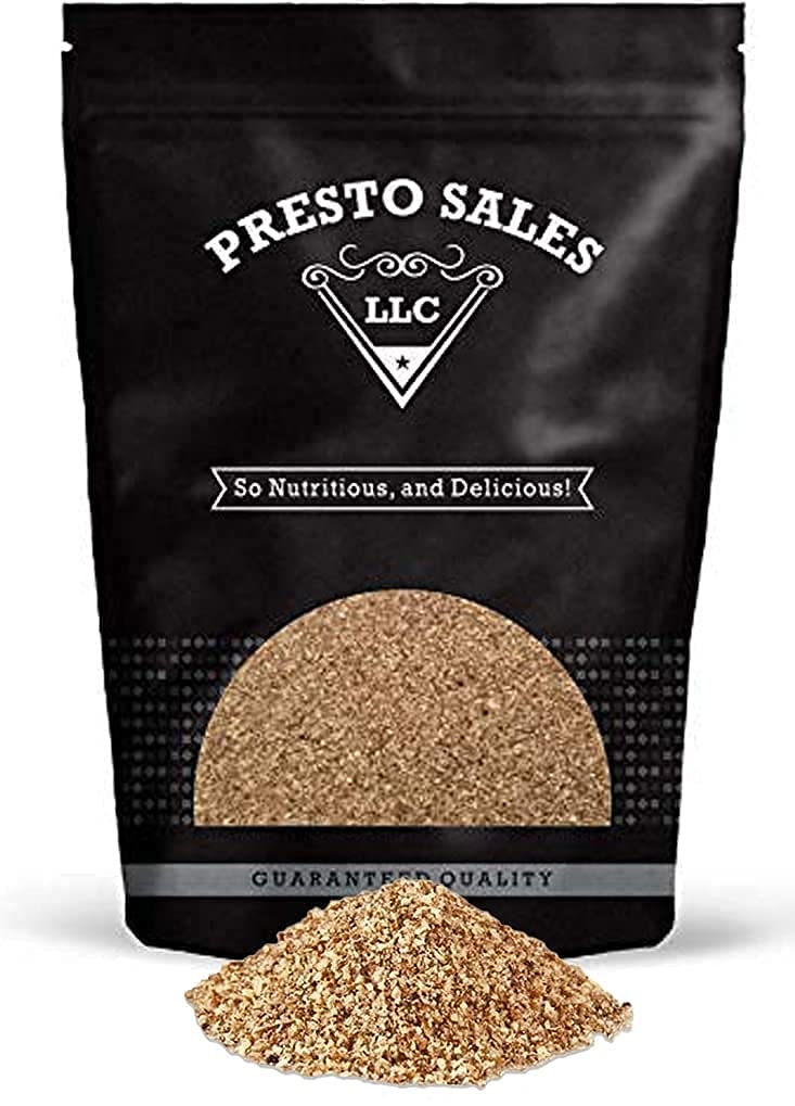 Presto Sales bag beside kitchen scale showing true 1 lb package size