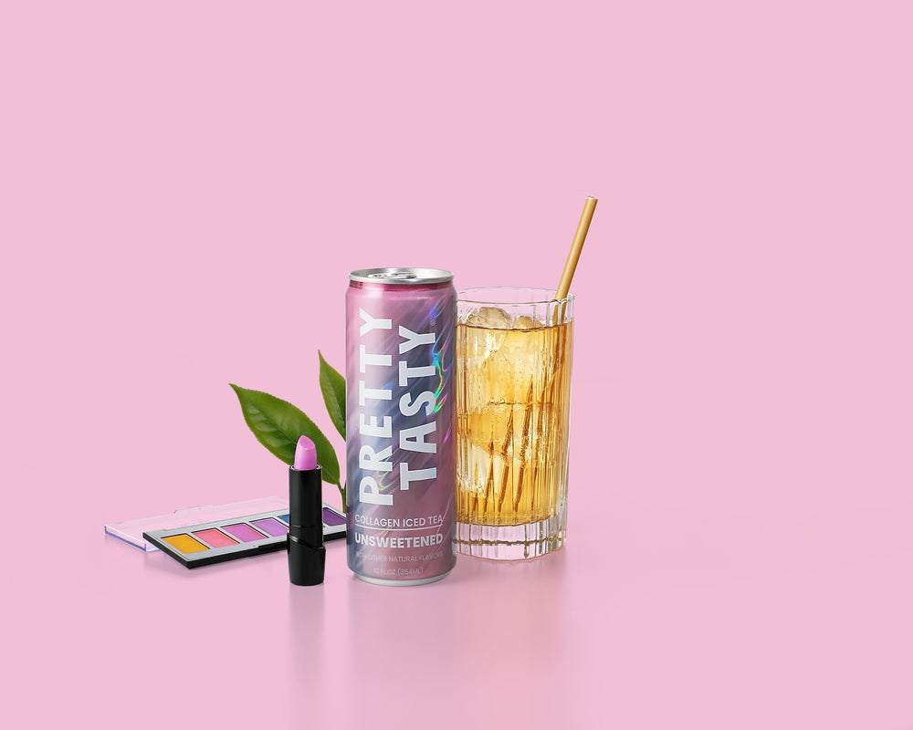 Pretty Tasty cans staged at a picnic to show lifestyle convenience and sharing