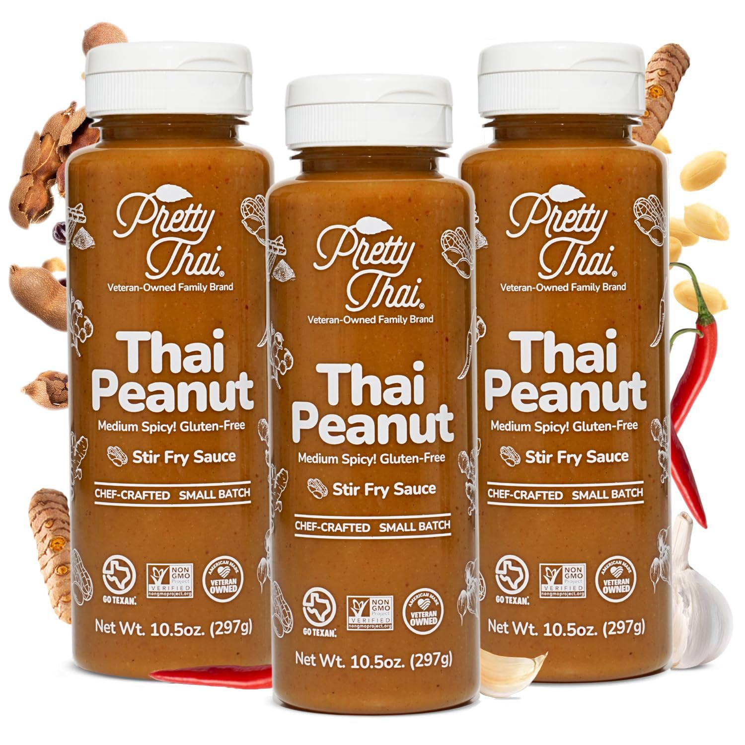 Pretty Thai front packaging showing brand and three-pack convenience for quick meals