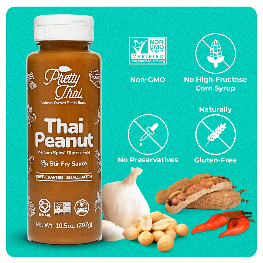 Pretty Thai alongside wooden spoon and jar showing size and pantry-friendly portion