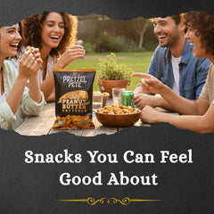 PRETZEL PETE open bag pouring nuggets for quick grab-and-go snacking