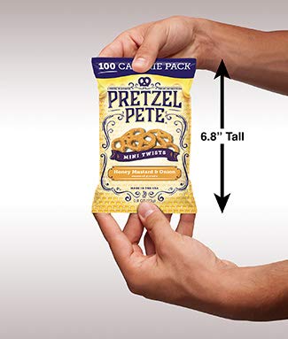 PRETZEL PETE lifestyle image of on-the-go snacking with compact single-serve bag